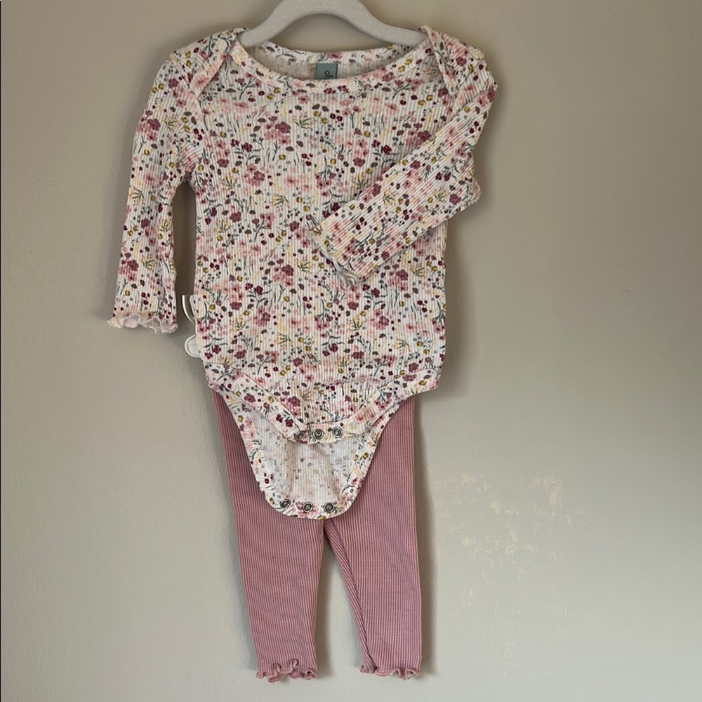 Floral Kids Matching Set - Pink